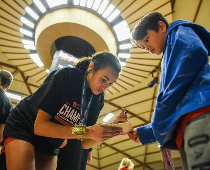 South Medford Clackamas 6A Oregon girls basketball final Taylor Balkom 37